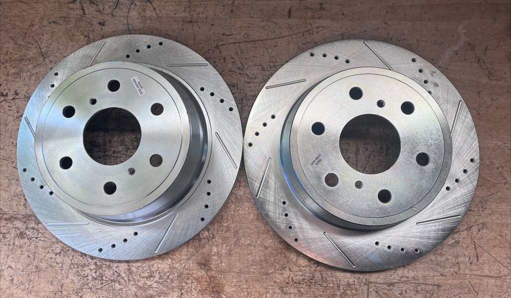 DISCOS TRAS PERFORADO/VENTILADO CHEVY 1500 SILVERADO AVALANCHE TAHOE SUBURBAN GMC SIERRA 07/20