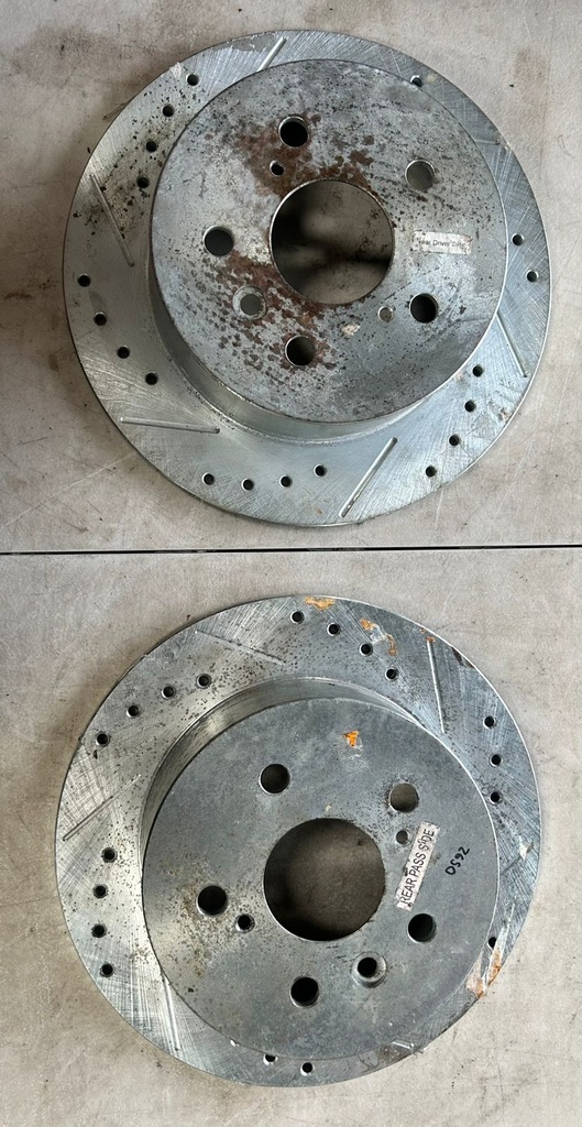Discos traseros Perforados para Toyota Avalon 2013 al 2018 / Camry 2012 al 2017 / Lexus ES300H 2013 al 2018 / ES350 2013 al 2018