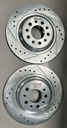 Discos traseros perforados para Jeep Cherokee 2014 al 2023 (diámetro: 320mm) (caliper de dos pistone
