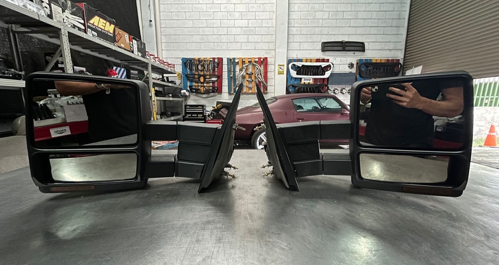 Espejos Tipo Remolque con Calefacción para Ford F150 2007-2014.