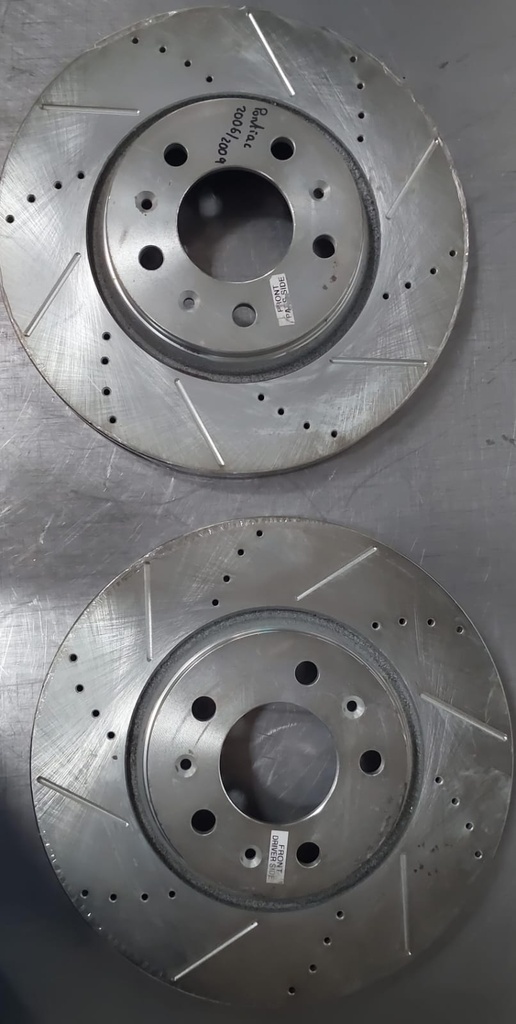 Disco delantero derecho e izquierdo perforado ventilado para Pontiac Solstice 2006-2009