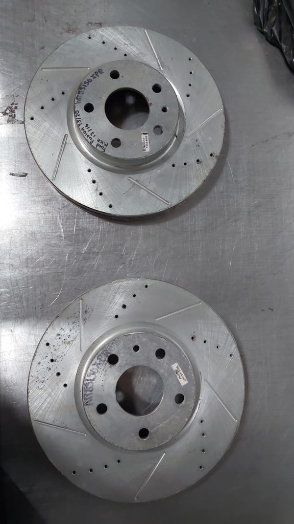 Disco delanteros perforados ventilados para Ford Fusion/Lincoln/MKZ 13-20