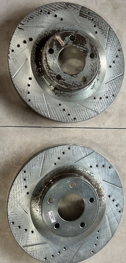 Discos delanteros Perforados / Ventilados para Ford Edge 2007 al 2014 diámetro: (320mm)