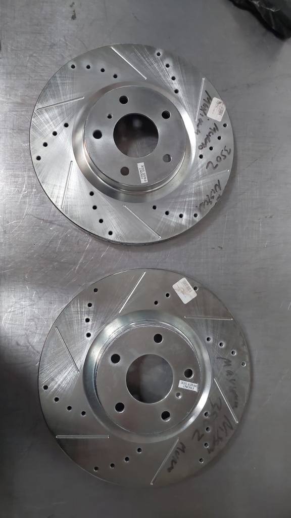 Disco delantero perforado ventilado para Nissan Maxima 2008-2012