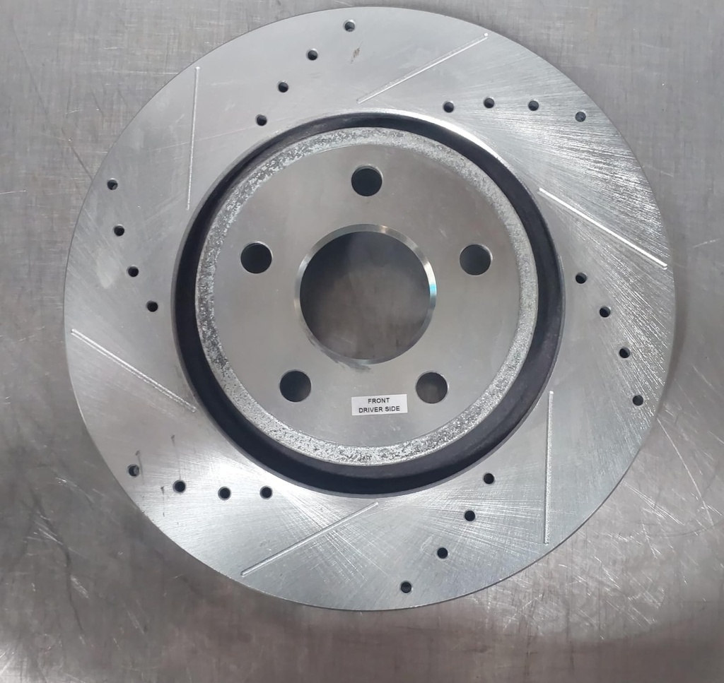 Disco delantero izquierdo perforado ventilado para Dodge Durango 2011-2019