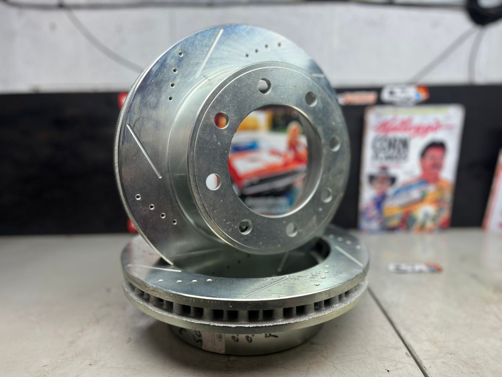 Disco delantero derecho e izquierdo perforado ventilado para Ford F-250/F-350 99-05