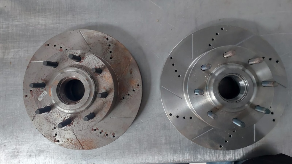 Discos delanteros perforados ventilados para Ford F-250 Super Duty 2013-2022
