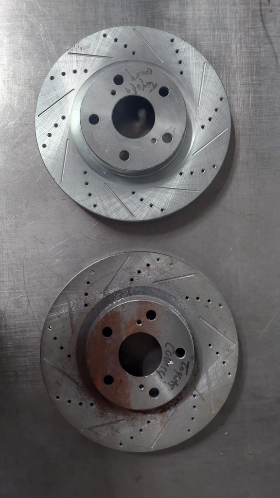 Disco delantero perforado ventilado para Toyota Camry 2006-2012