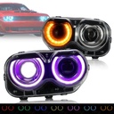 Luces Delanteras VLAND RGB / Dual Beam para Dodge Challenger 2015-2024.