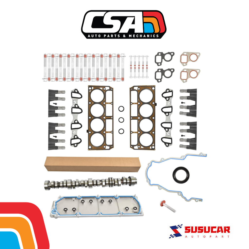 Kit de deshabilitación sin AFM DOD con árbol de levas, elevadores LS7, junta de cabeza 5.3 y placa de cubierta Valley para Chevrolet/GMC 5.3L 2007/2013