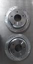 Discos de freno traseros ventilados perforados para Chevrolet Caprice 94-96