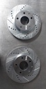 Discos de freno delanteros ventilados perforados para Mazda 3 2014-2016