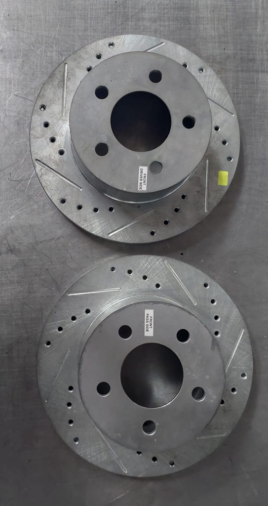 Discos de freno delanteros ventilados perforados para Jeep Cherokee 1990