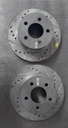 Discos de freno delanteros ventilados perforados para Jeep Cherokee 1990