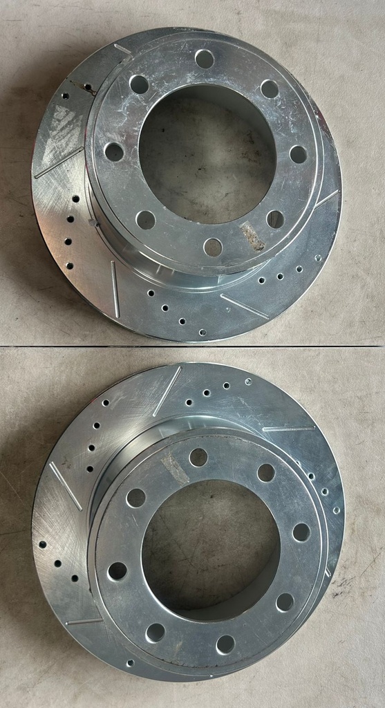 Discos de freno traseros ventilados perforados para FORD F-250 SUPER DUTY 09-10