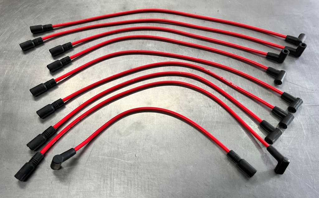 CABLES DE BUJIAS (9) 8MM CHEVROLET VORTEC V8 305 5.0L / 350 5.7L / 454 7.4L 1996-2002