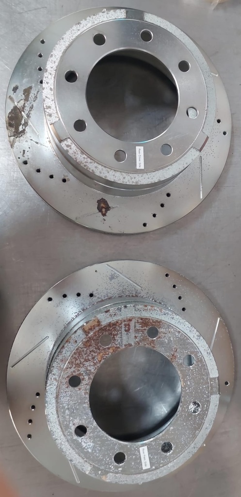 Discos traseros ventilados perforados para Ford F-250 Super Duty 2022