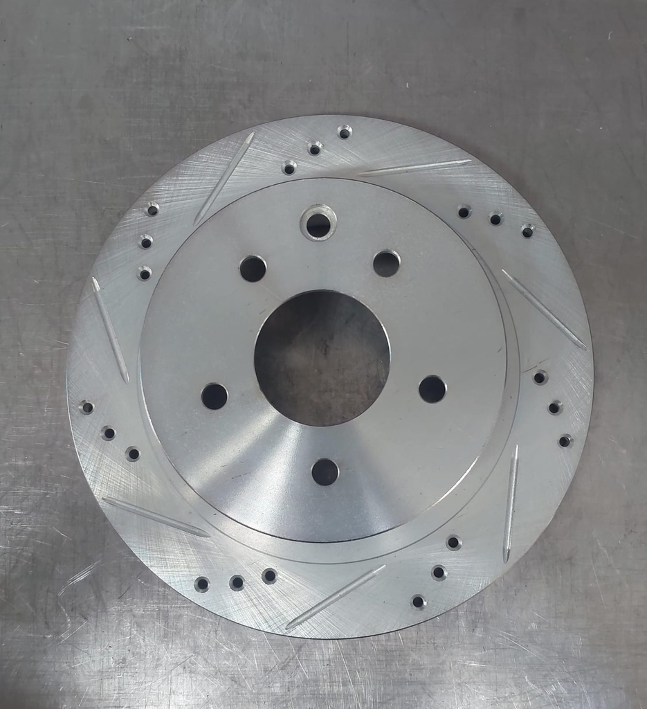 Disco trasero ventilado perforado para Nissan X-Trail/Rogue 16-22