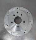 Disco trasero ventilado perforado para Nissan X-Trail/Rogue 16-22