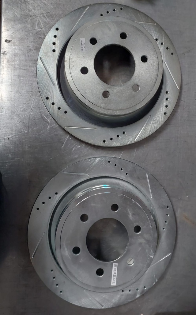 Discos traseros ventilados solidos para Ford F-150 FX2 12-14