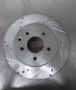 Disco trasero ventilado perforado para Nissan Maxima/370Z/QX50 14-23