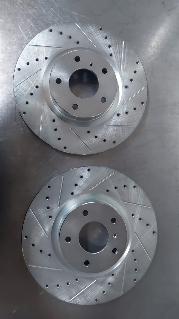 Discos delanteros ventilados perforados para Nissan 370Z/	INFINITI Q70L 18-19