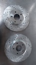 Discos delanteros ventilados perforados para Nissan 370Z/	INFINITI Q70L 18-19
