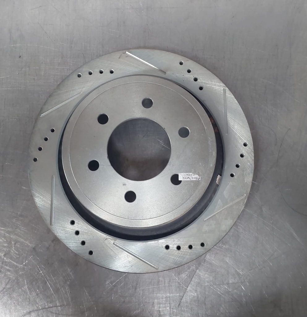 Disco trasero derecho ventilado perforado para Ford F-150 12-14