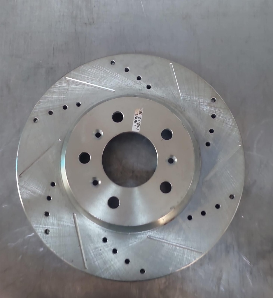 Disco delantero derecho ventilado perforado para Chevrolet Impala 2008