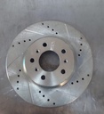 Disco delantero derecho ventilado perforado para Chevrolet Impala 2008