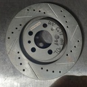 Disco delantero derecho ventilado perforado para Volkswagen Golf/Beetle 98-99