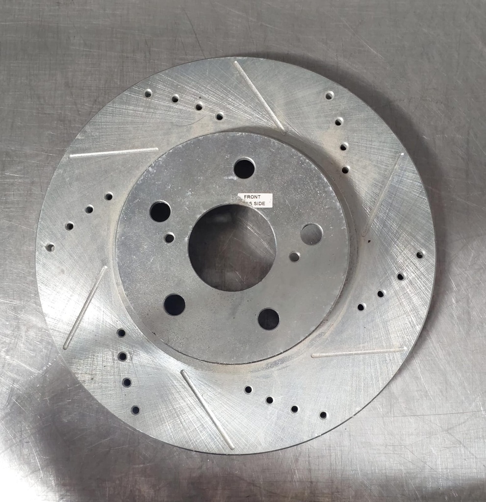 Disco delantero derecho ventilado perforado para Toyota Avalon/Camry/Solara/Sienna 02-07