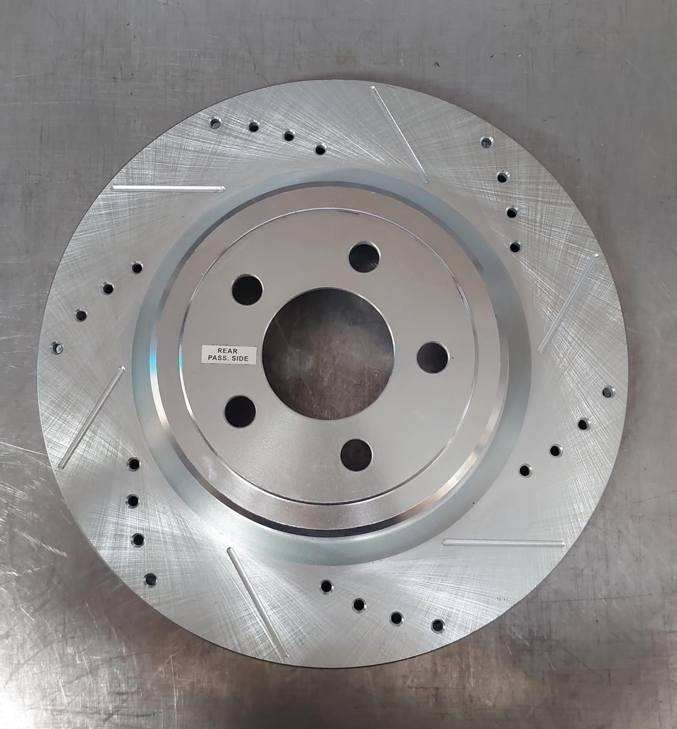 Disco trasero derecho ventilado perforado para Dodge Charger 2006