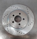 Disco trasero derecho ventilado perforado para Dodge Charger 2006