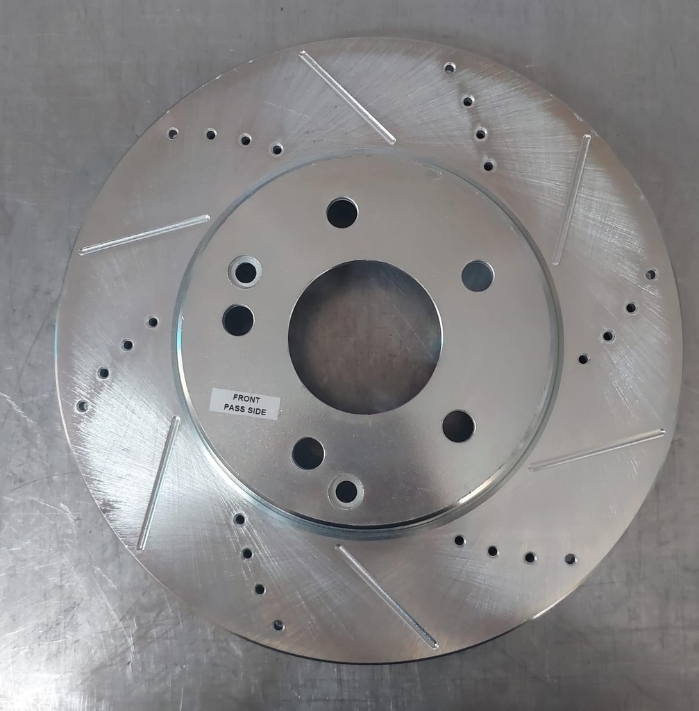 Disco delantero derecho ventilado perforado para Mercedes Benz C230 99-00