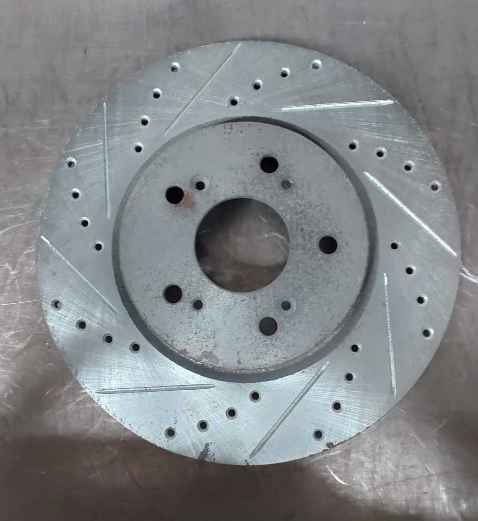 Disco delantero izquierdo ventilado perforado para Honda CR-V/Crosstour/Acura RDX 07-16