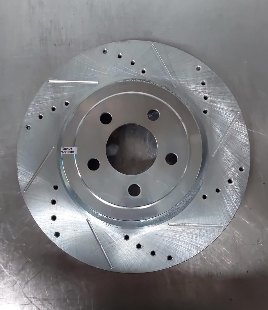 Disco delantero derecho ventilado perforado para Dodge Magnum/Challenger/Charger 05-18