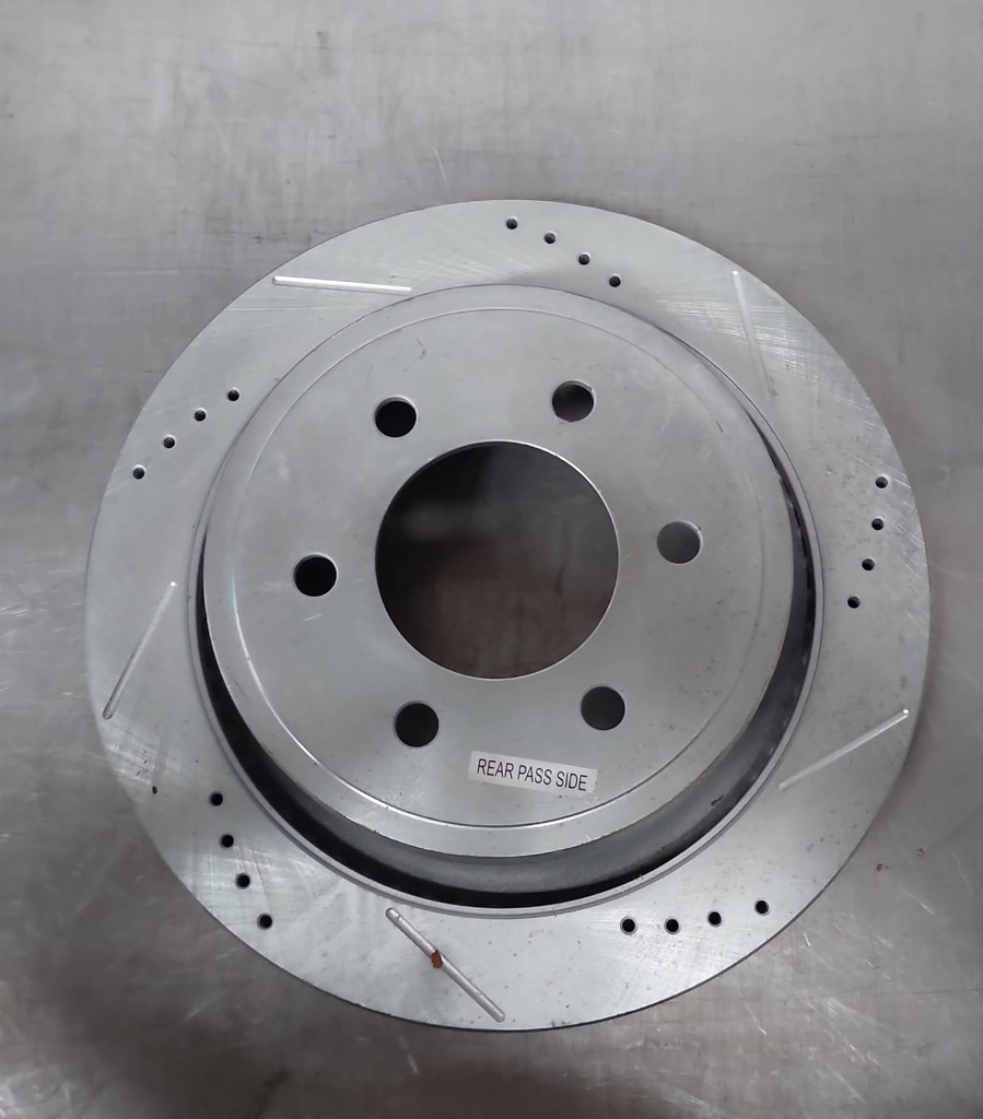 Disco trasero derecho ventilado perforado para Ford F-150 FX2 12-14