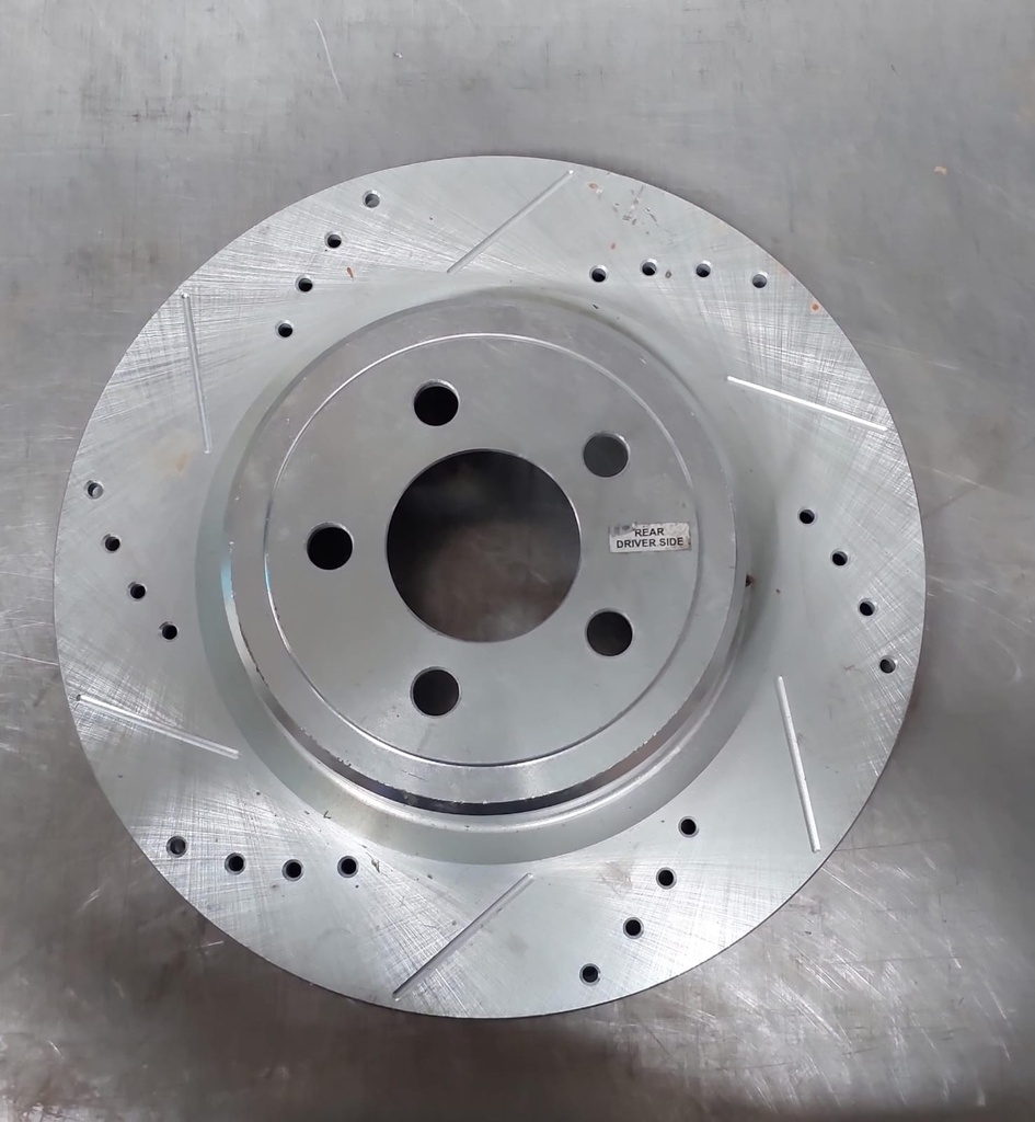 Disco trasero izquierdo ventilado perforado para Dodge Charger Daytona R/T 2006