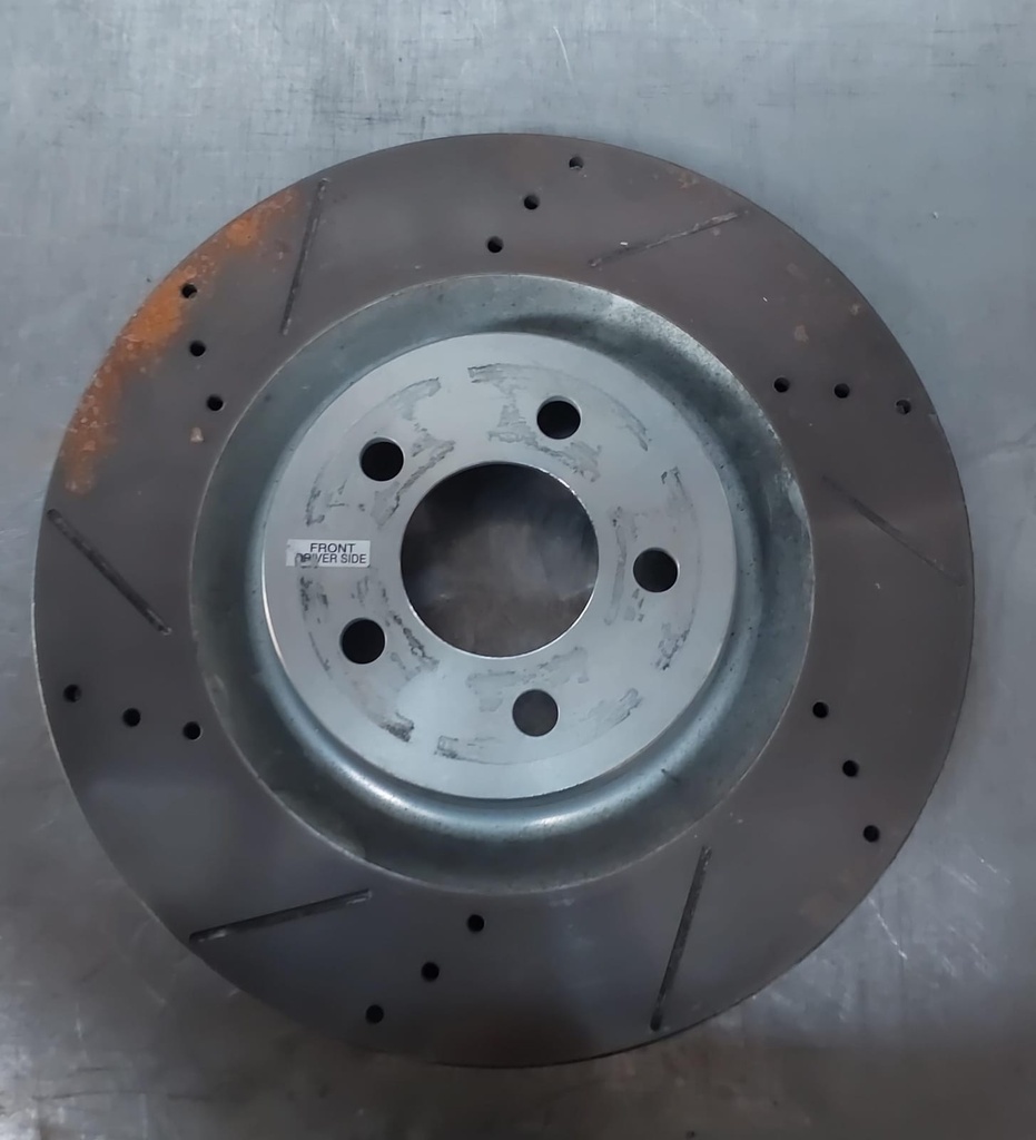 Disco delantero izquierdo ventilado perforado para Jeep Wrangler 2011