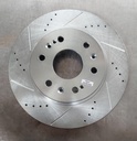 Disco delantero izquierdo ventilado perforado para Chevrolet Avalanche 2007