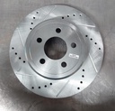 Disco trasero izquierdo ventilado perforado para Dodge Challenger GT 17-18