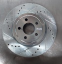 Disco delantero izquierdo ventilado perforado para Dodge Challenger GT 17-18