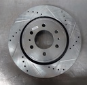 Disco delantero derecho ventilado perforado para Ford Expedition 07-10
