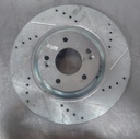 Disco delantero derecho ventilado perforado para Hyundai Azera 12-17