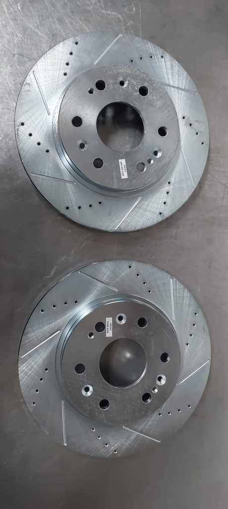 Discos delanteros ventilados perforados para Chevrolet Silverado/Avalanche/Tahoe/Suburban 09-20