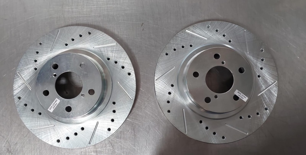 Discos delanteros perforados ventilados para Subaru Impreza 1998 al 2016 BRZ 2013 al 2016 Forester 1998 al 2002 Legacy 1991 al 2004