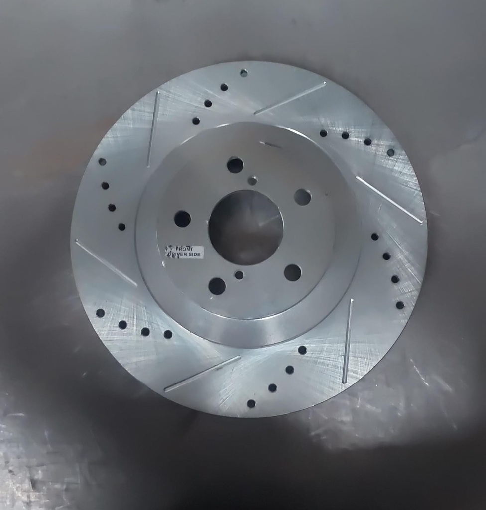 Disco delantero izquierdo ventilado perforado para Subaru Baja 2003