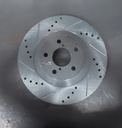 Disco delantero izquierdo ventilado perforado para Subaru Baja 2003