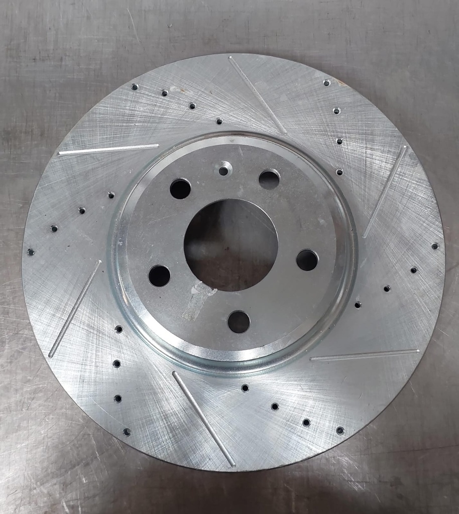 Disco delantero derecho ventilado perforado para Audi A4 2009